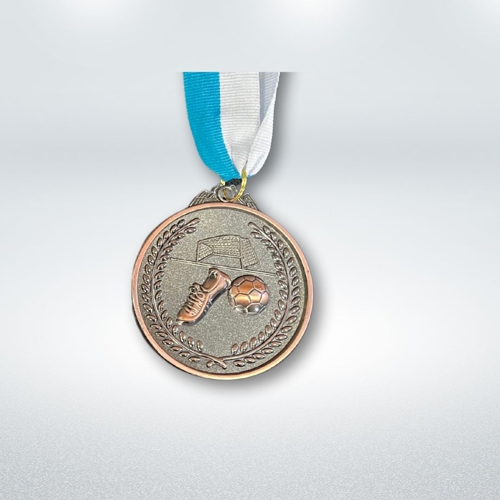 Medalla futbol bronce